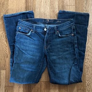 7 For All Mankind Indigo Flare Jeans